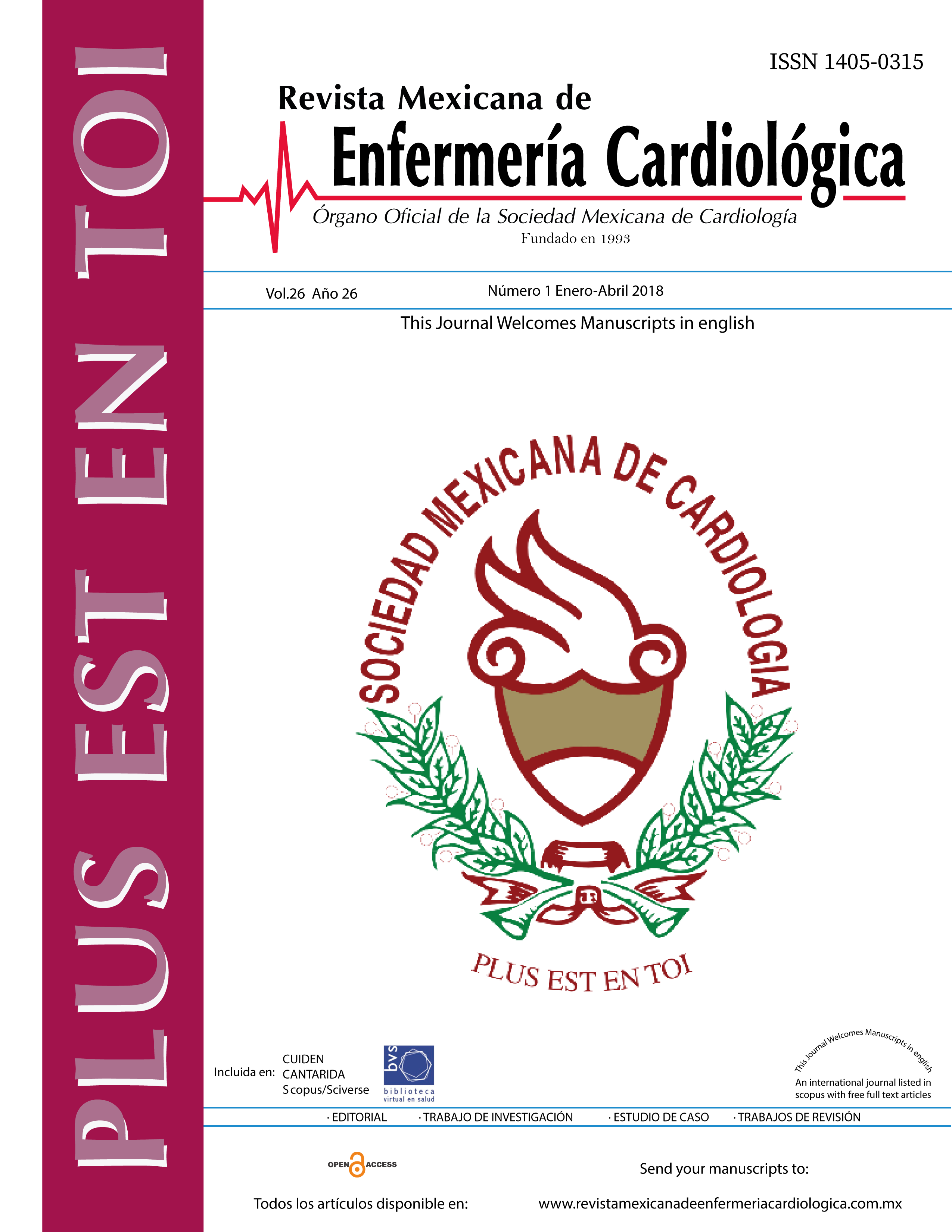 Rev Mex Enferm Cardiol 2018;26(1)1-32