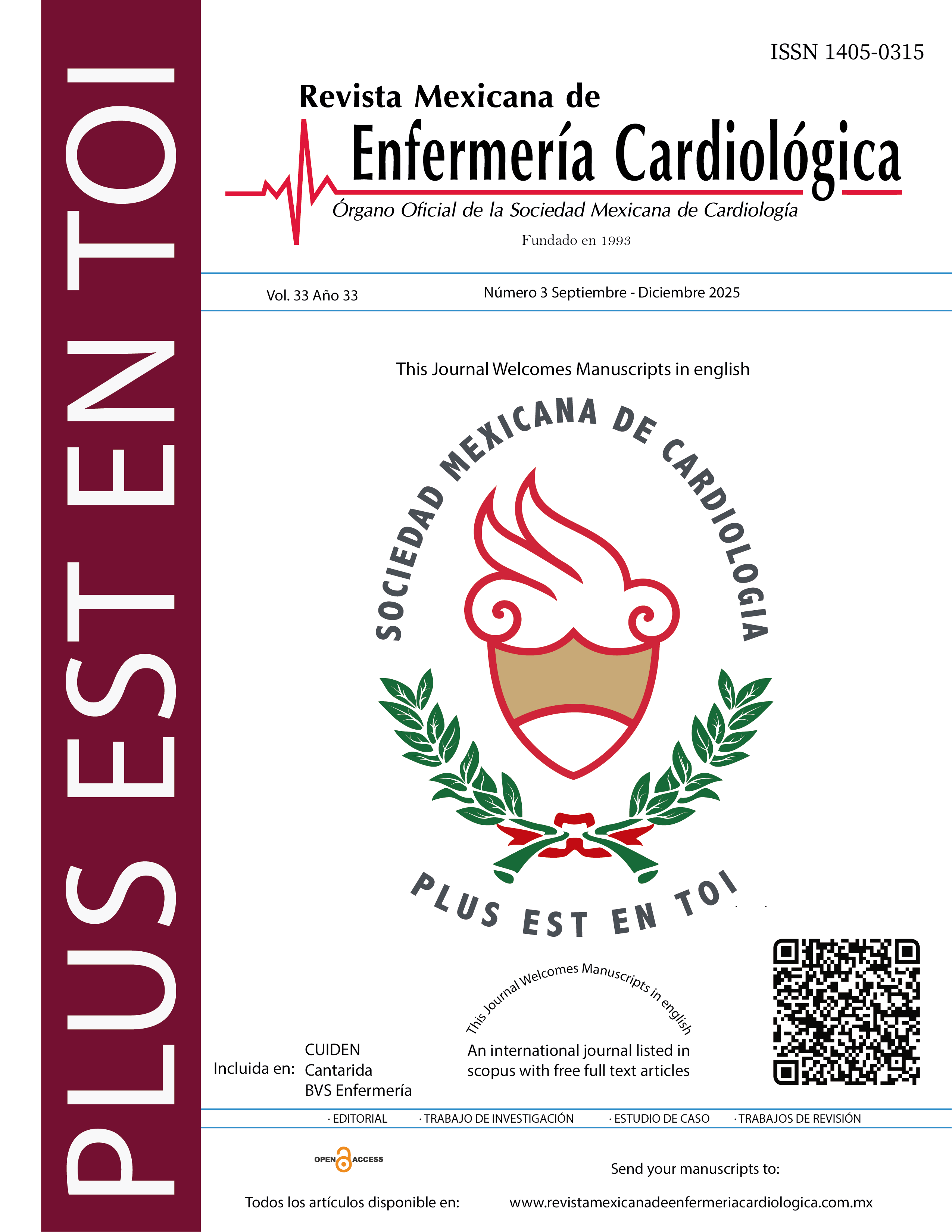 					Ver Vol. 32 Núm. 3 (2025): Revista Mexicana de Enfermería Cardiologíca
				